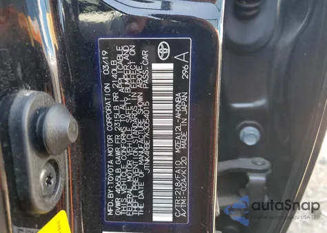 2019 Toyota Corolla Se z USA, uszkodzony, nr VIN JTNK4RBE7K3054015